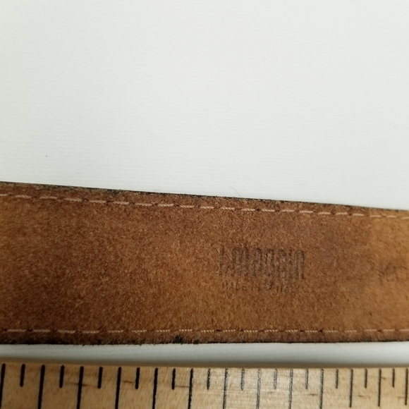I magnin women's leather size 30‎ belt vintage brown distressed - Picture 10 of 11